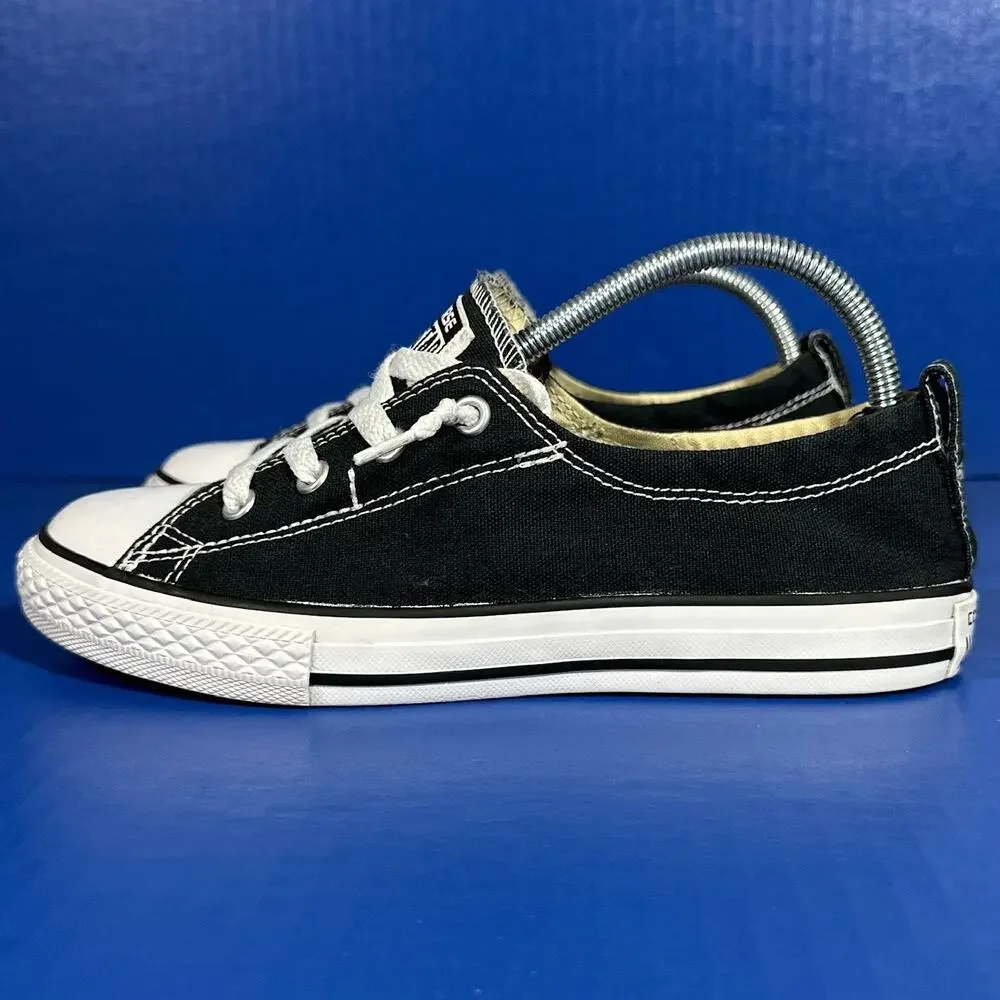 Converse Chuck Taylor All Star Junior Shoreline Black Canvas Slip On Sneakers 4